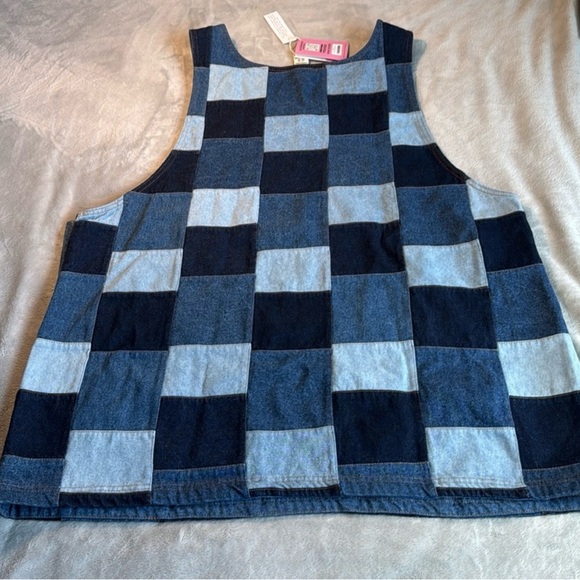 NWT Lucy & Yak Layla Denim Dress Paige Patchwork Size UK26 US22 - Picture 9 of 14